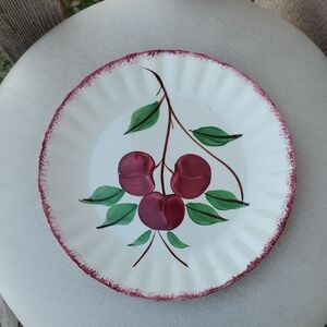 Blue Ridge pottery 🍒 Vintage Hand‑Painted Cherry Plate Cottagecore Charm Set 2